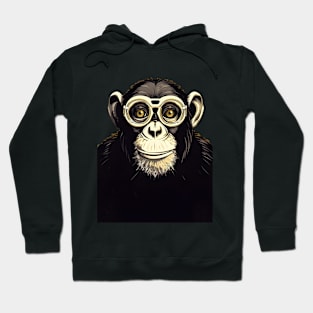 Monkey See, Monkey Do (no-fill dark background) Hoodie